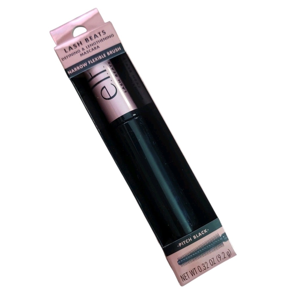 e.l.f. Lash Beats Defining & Lengthening Mascara Full Size‎ Tube Pitch Black